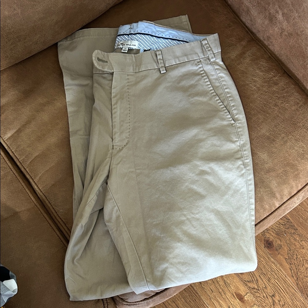 Men's Tan Peter Millar Pants